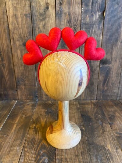 Kırmızı Kalpli Saç Aksesuarı