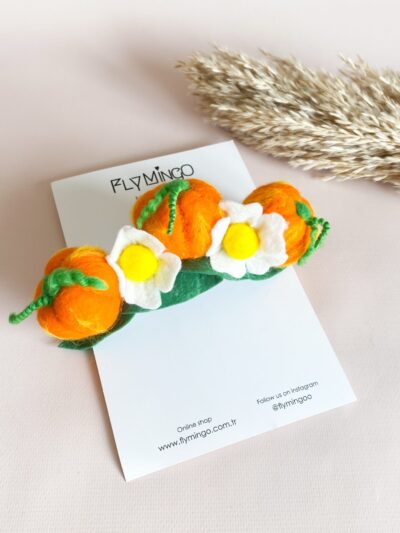 Üçlü Bal Kabağı Saç Aksesuarı