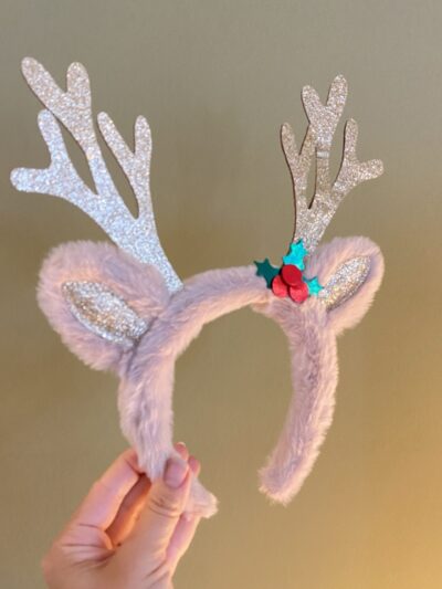 Peluş Geyik Yeni Yıl Saç Tacı